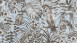 Papier peint vinyle gris moderne fleurs & images de la nature Greenery 103