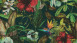 Papier peint en vinyle Greenery A.S. Création country style hibiscus plantes vert bleu rouge 165