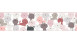 Bordure de papier peint (autocollant) rose photos d'enfants modernes fleurs & nature Lovely Kids 741