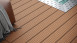 planeo Lame de terrasse Composite chambre creuse brun 4m - rainuré/cannelé (GR-BH-400-GG)