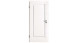 planeo Porte intérieure laquée Laque 2.0 - Harro 9010 Laque blanche 2110 x 610 mm DIN L - Rond Paumelle MDF 3-t