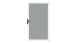 planeo Gardence Flair - Brise vue Verre Porte DIN gauche Satiné avec cadre en aluminium 100 x 180 cm