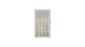 planeo Gardence Premade - Porte composite DIN gauche BiColor Blanc 100 x 180 x 4,0cm - cadre argenté