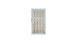 planeo Gardence Premade - Porte composite DIN droite BiColor Blanc 100 x 180 x 4,0cm - cadre argenté