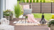 planeo Gardence Resistant - Clôture à composer HPL horizontal aspect bois 180 x 180 cm