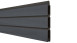 planeo Gardence Trendy - Porte composite en rhombe - DIN gauche 2 vantaux gris pierre co-ex avec cadre aluminium argenté