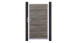 planeo Gardence Simply - Porte PVC universelle Monument Oak avec cadre alu argent | EV1 100 x 180 cm