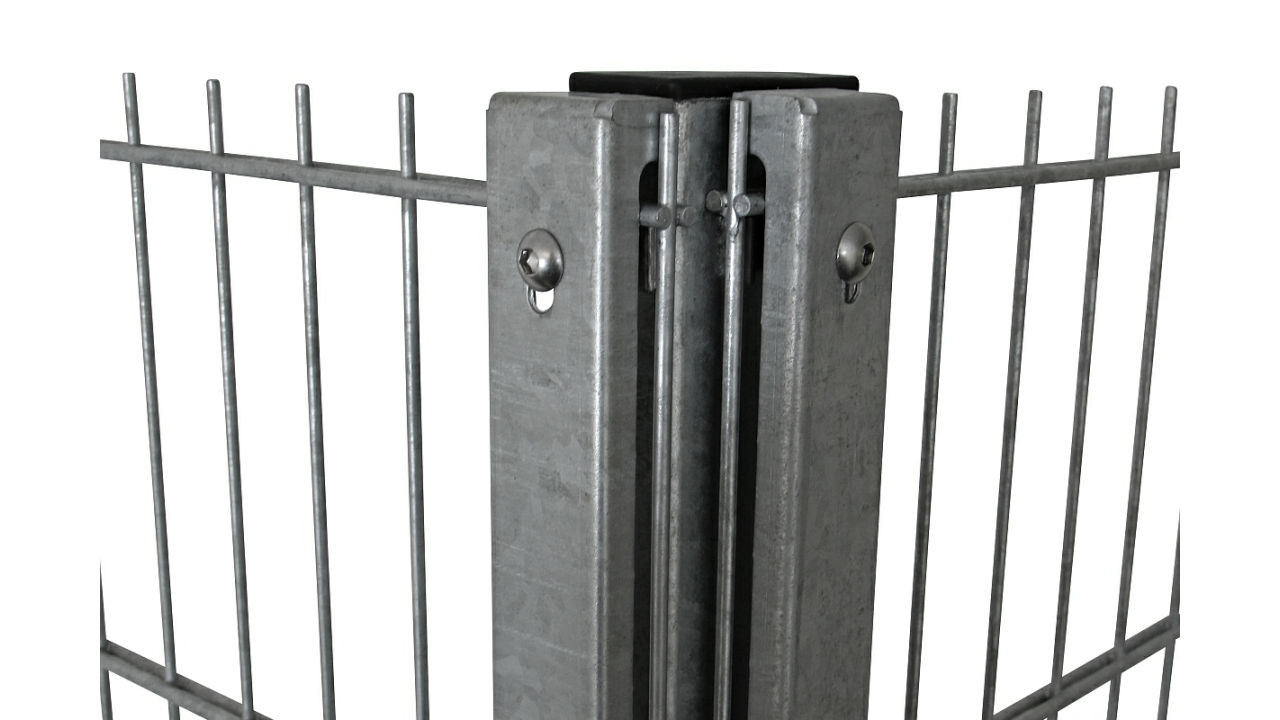 Visualizza i pali di protezione tipo WSP zincati a caldo per recinzione a  doppia rete - Recinzioni giardino