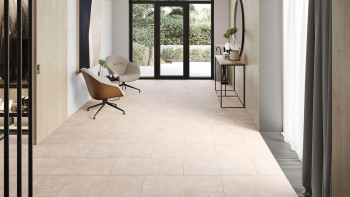 planeo Vinile rigido a incastro - Pietra Botticino Classico Light | Isolamento acustico Impact integrato (100P2911)