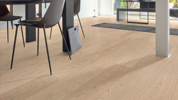 MEISTER Pavimento in legno - Natureflex HD 100 Quercia bianco crema vivo 20014 | Aspetto autentico (500139-2200210-20014)