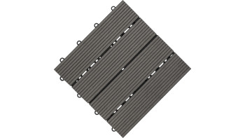 planeo WPC piastrella per patio antracite 30x30 cm - 6 pz.