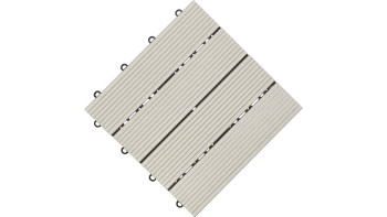 planeo WPC piastrella per patio grigio 30x30 cm - 6 pz.