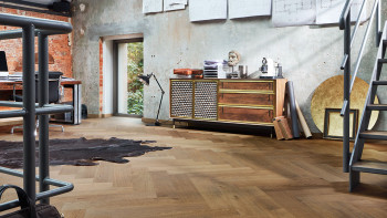 MEISTER Pavimento in legno - Lindura HS 500 Quercia classica grigio oliva (500010-0700140-08926)