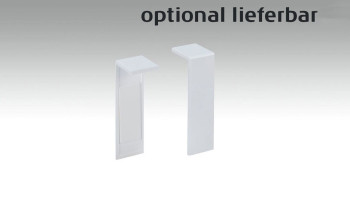 battiscopa planeo Bianco moderno 18 x 50mm