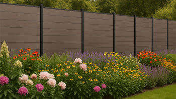 planeo Classic - recinzione a innesto BPC marrone