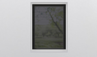 zanzariera plissettata planeo nera 100 x 160 cm