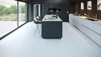 planeo Vinile ad incastro - Rigid Giunto a V bianco lucido | Made in Germany (100P3005)