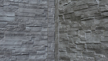 planeo rivestimento murale Novistone DS pietra laminata Antracite - 1054 x 334 mm