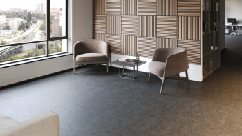 planeo Rigido Vinile ad incastro - SolutionX 2in1 Antracite | Isolamento acustico integrato (ECF-0026)