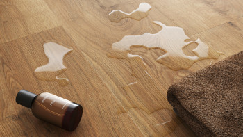 planeo Rigido Vinile ad incastro - SolutionX 2in1 Oak Gold Brown | Isolamento acustico integrato (ECF-0077)