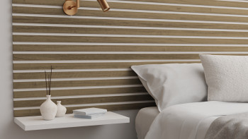 Pannelli acustici Skaben SilentWall Easy-Sticks - Rovere rustico - 250 x 3,45 cm