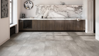 planeo Vinile rigido a incastro - Ferrovia IXPE XL piastrella ultra opaca | isolamento acustico integrato (MF-3011-IXPE)