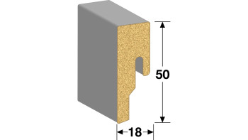 Battiscopa MEISTER Terrazzo light 6859 - 2380 x 50 x 18 mm (200015-2380-06859)