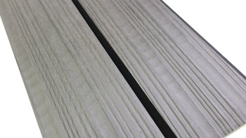 planeo Fassado - Rivestimento di facciata a rombi in WPC grigio pietra