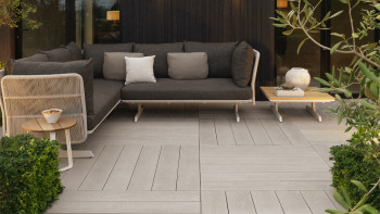 planeo Authoria PureBoard decking solido - Grigio chiaro 3,6 m testurizzato