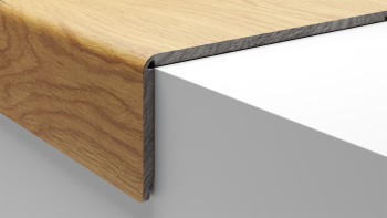 gradino in vinile planeo tipo B - angolo di copertura a scatto in alto e in basso