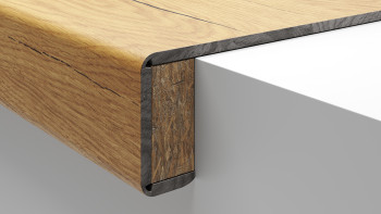 gradino in vinile planeo tipo D - sporgenza del blocco a scatto in alto e in basso