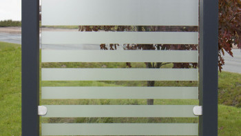 planeo Gardence Flair - Recinzione in vetro verticale strisce 120 x 180cm