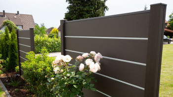 planeo Gardence Deluxe - Recinzione in BPC Grigio antracite