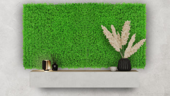 pannello acustico planeo - MixWall Leaf Mood Bright Green Design Grass 52 x 52 cm | pianta artificiale (PLMW-51111)
