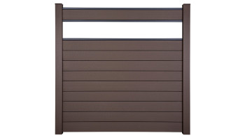 planeo Gardence Strong - recinzione a innesto BPC Glass Satin Terra 180 x 180 cm