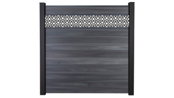 planeo Gardence Strong - recinzione a innesto BPC Abstract stone grey co-ex 180 x 180 cm