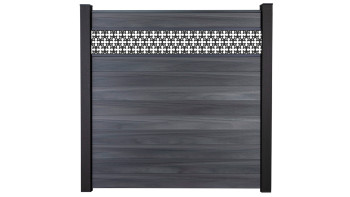 planeo Gardence Strong - recinzione a innesto BPC Oriental stone grey co-ex 180 x 180 cm