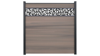 planeo Gardence Strong - recinzione a innesto BPC Triangolo Bi-Color co-ex 180 x 180 cm