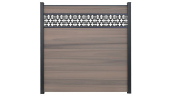 planeo Gardence Strong - recinzione a innesto BPC Oriental Bi-Color co-ex 180 x 180 cm