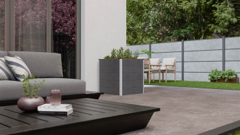 planeo BPC letto rialzato Cube - Antracite | DB703 70 x 70 x 75 cm