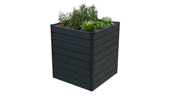 planeo BPC-Rhombus letto rialzato Cube - Grigio pietra co-ex. 70 x 70 x 79 cm