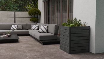 planeo BPC-Rhombus letto rialzato Cube - Grigio pietra co-ex. 70 x 70 x 79 cm