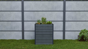 planeo BPC-Rhombus letto rialzato Cube - Grigio pietra co-ex. 70 x 70 x 79 cm