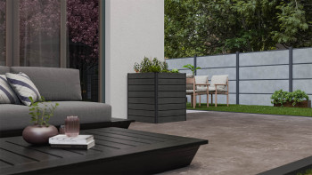 planeo BPC-Rhombus letto rialzato Cube - Grigio pietra co-ex. 70 x 70 x 79 cm