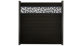 planeo Gardence Strong - recinzione a innesto BPC Triangolo nero co-ex 180 x 180 cm