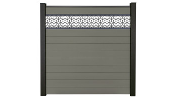 planeo Gardence Strong - recinzione a innesto BPC Cube Grey 180 x 180 cm