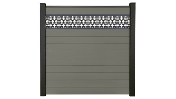 planeo Gardence Strong - recinzione a innesto BPC Grigio Orientale 180 x 180 cm