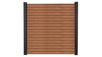 planeo Gardence Trendy - Recinzione a rombi BPC - Teak coestruso 180 x 180 cm