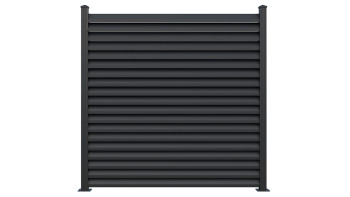 planeo Gardence Metallic Rhombus - Recinzione da giardino in alluminio quadrata antracite | DB703