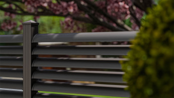 planeo Gardence Metallic Ellipse - Recinzione da giardino in alluminio quadrata Antracite | DB703